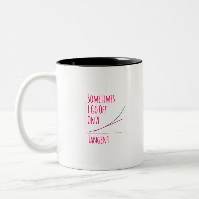 Tasse 2 Couleurs Parfois, je pars avec un professeur de mathématiqu (Gauche)