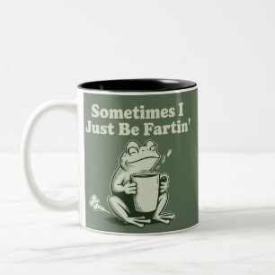 Tasse 2 Couleurs Parfois je suis juste un Grenouille déjantée drôle