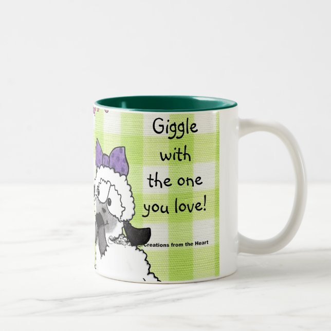 Tasse 2 Couleurs Parlez doucement agneaux (Droit)