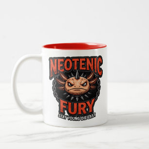 Tasse 2 Couleurs Parodie de groupe de Heavy Metal Axolotl Tournée d