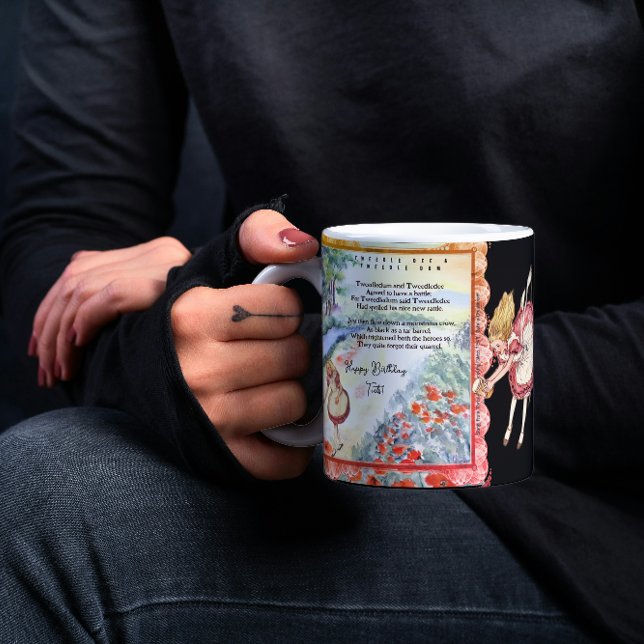 Tasse 2 Couleurs Paroles de Looking Glass TweetleDee (Créateur téléchargé)