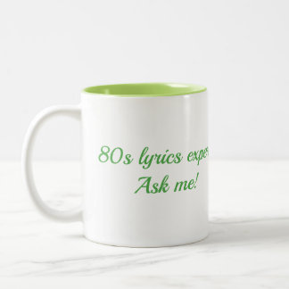 Tasse 2 Couleurs paroles de musique quiz amoureux nostalgie 80