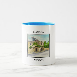 Tasse 2 Couleurs Parroquia historique des Sept Princes Oaxaca