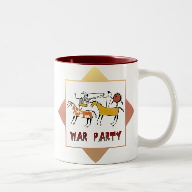 Tasse 2 Couleurs Parti de guerre (Droit)
