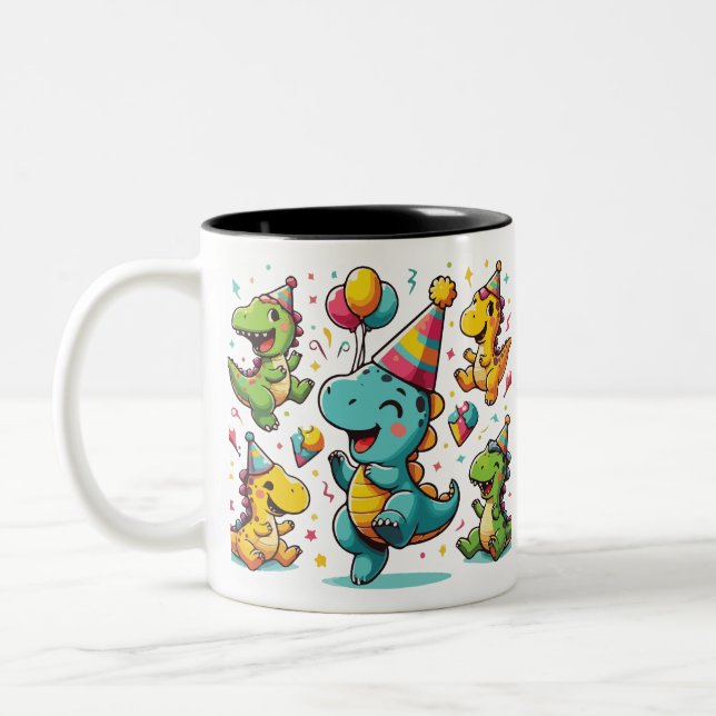 Tasse 2 Couleurs Parti Dinosaur (Gauche)