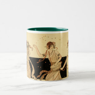 Tasse 2 Couleurs Partie antique vintage de Dionysus de Bacchus