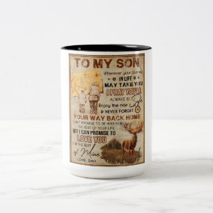 Tasse 2 Couleurs Partout Où Votre Voyage Dans La Vie - Père De Cerf