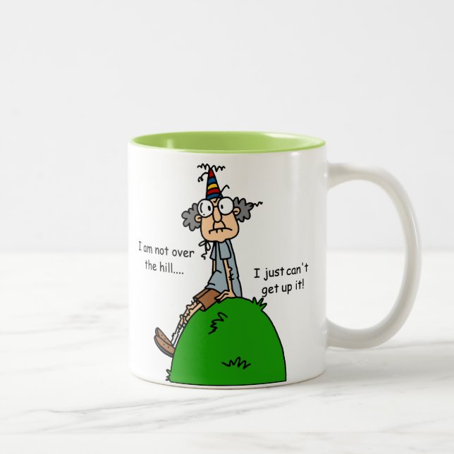 Tasse 2 Couleurs Pas au-dessus de l'humour de colline (Droit)