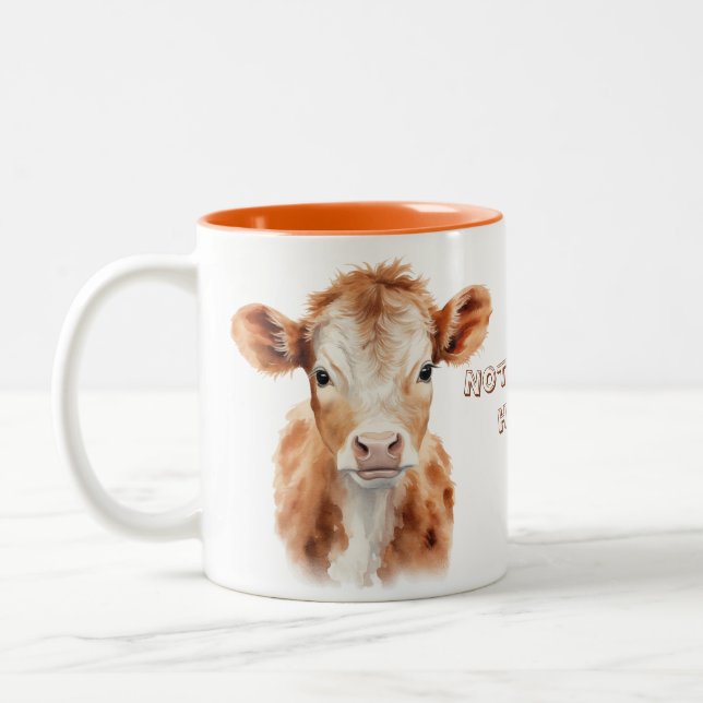 Tasse 2 Couleurs Pas aujourd'hui génisse (Gauche)