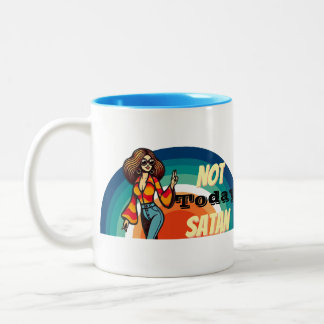 Tasse 2 Couleurs Pas aujourd'hui Satan