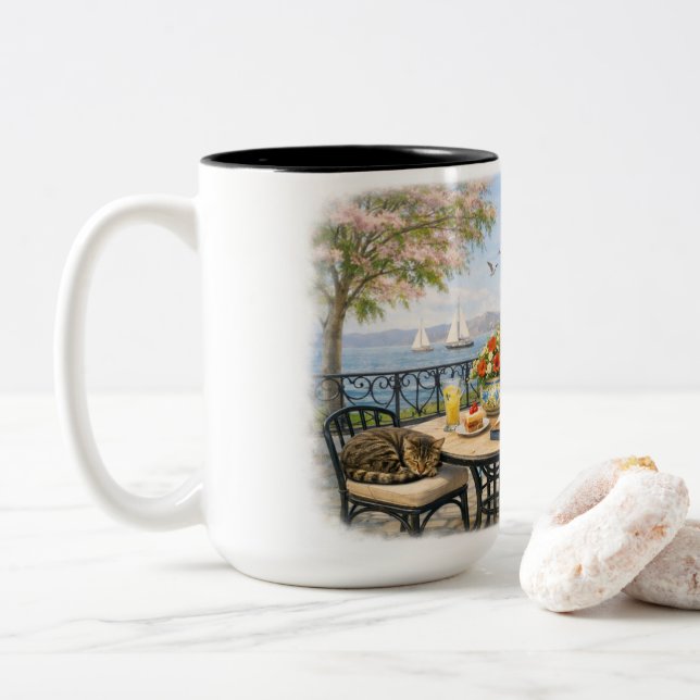 Tasse 2 Couleurs Pas de dérangements, s'il vous plaît ! (Avec donut)