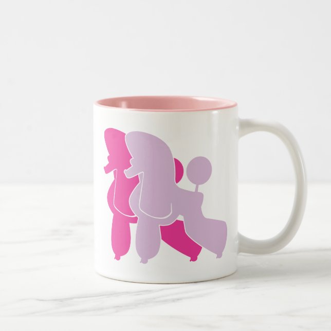 Tasse 2 Couleurs Pas de Poodles sans Rose — S'il vous plaît ! (Droit)