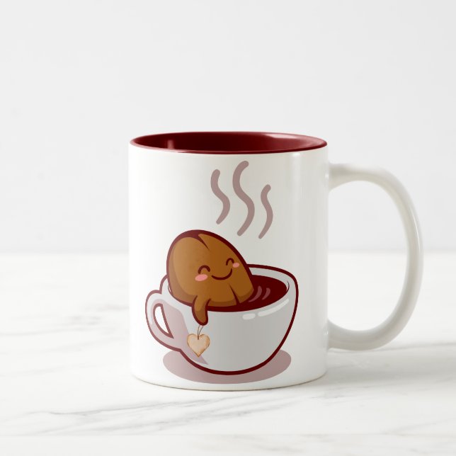 TASSE 2 COULEURS PAS DE TALKIE AVANT LE CAFÉ (Droit)