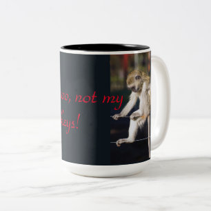 Tasse 2 Couleurs Pas mon zoo