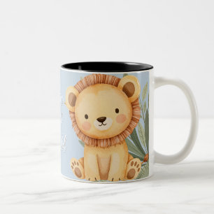 Tasse 2 Couleurs Pastel Tropical Wild One Jungle Safari Animaux