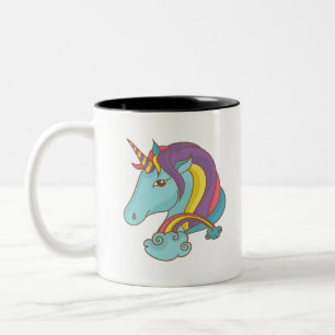 Tasse 2 Couleurs Pastel Unicorn