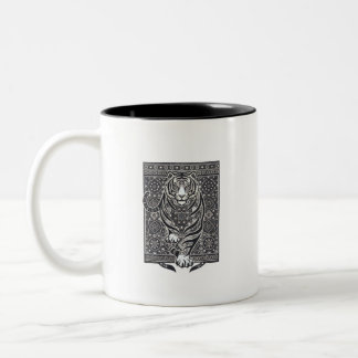 Tasse 2 Couleurs Patchwork Mandala Tigre