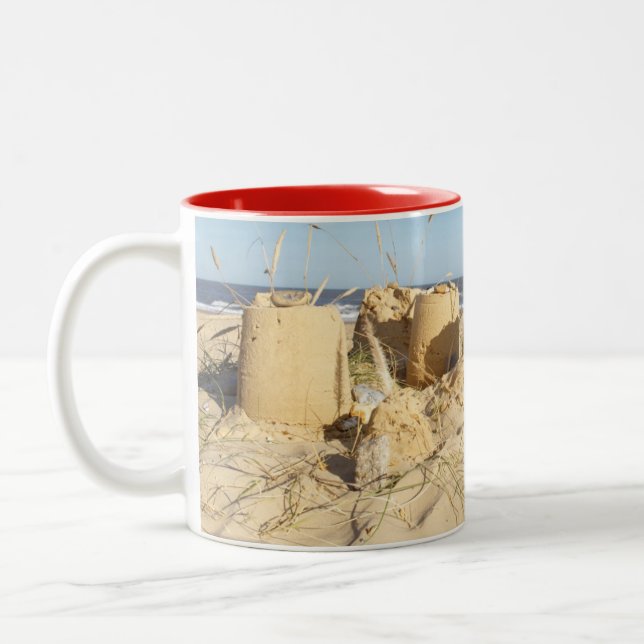 Tasse 2 Couleurs Pâté de sable à la plage (Gauche)