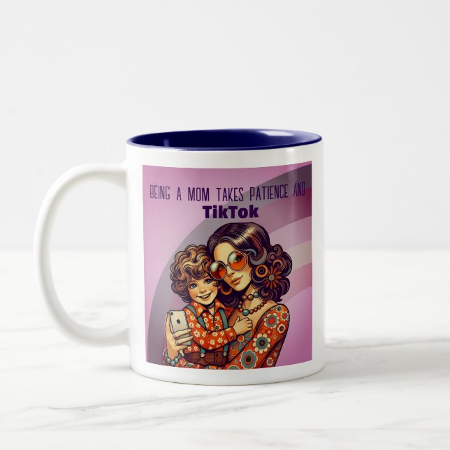 Tasse 2 Couleurs Patience et tiktok (Gauche)