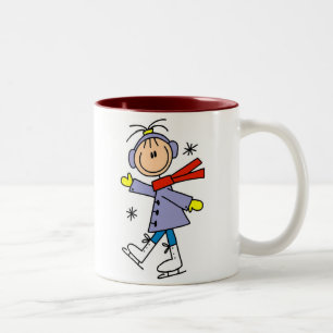 Tasse 2 Couleurs Patinage de glace d'hiver