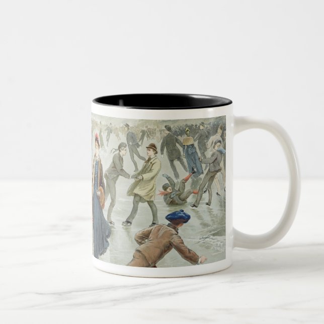 Tasse 2 Couleurs Patinage, édité par L. Prang et Cie. (Droit)