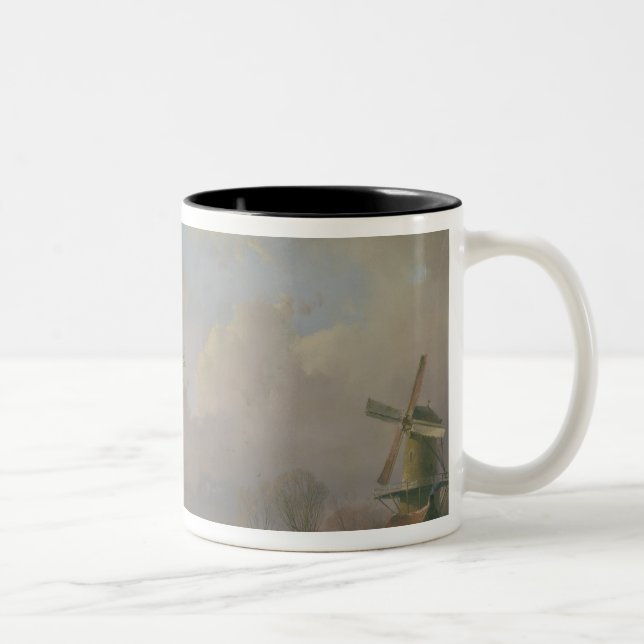 Tasse 2 Couleurs Patinage en Hollande (Droit)