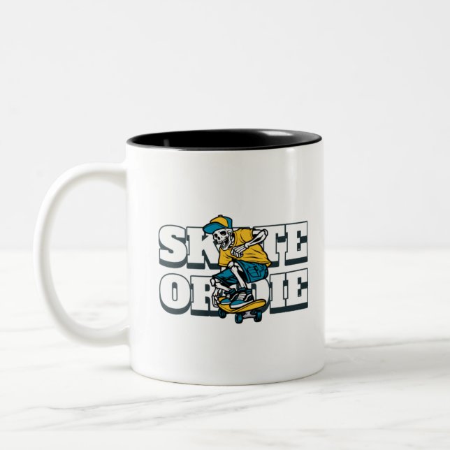 Tasse 2 Couleurs Patinage Ou Mourir (Gauche)
