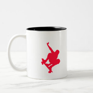 Tasse 2 Couleurs Patineur de rouge d'écarlate