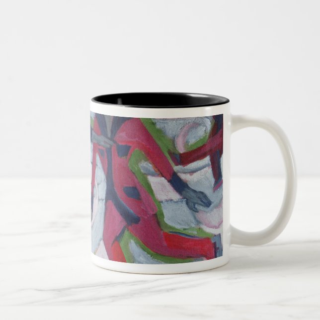 Tasse 2 Couleurs Patineurs de glace (Droit)