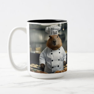 Tasse 2 Couleurs Pâtisserie : La Capybara Culinaire