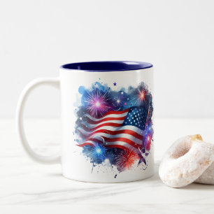 Tasse 2 Couleurs Patriotique