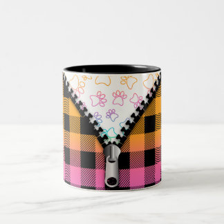 Tasse 2 Couleurs Patrouilles De Chien Plaid De Buffalo