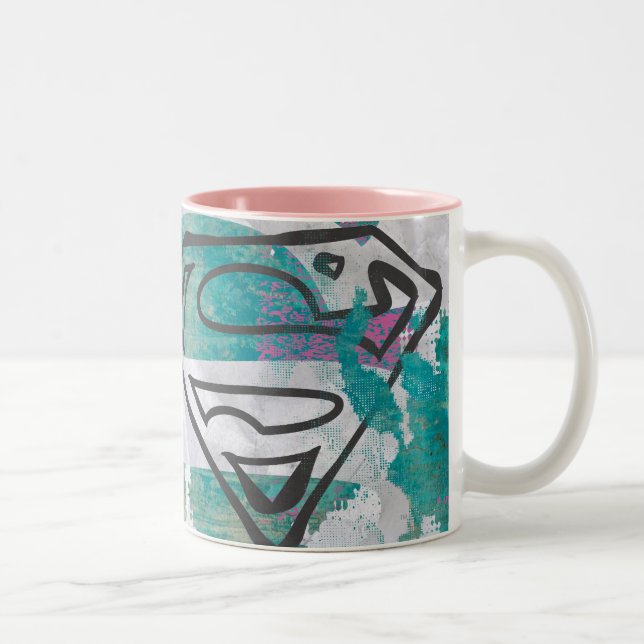 Tasse 2 Couleurs Patters de Supergirl 11 (Droit)