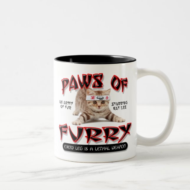 Tasse 2 Couleurs Pattes de velu (Droit)
