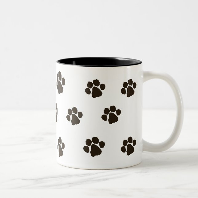 Tasse 2 Couleurs Pattes d'ours (Droit)