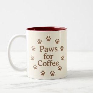 Tasse 2 Couleurs Pattes pour café