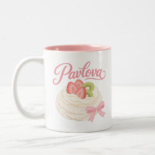 Tasse 2 Couleurs Pavlova - Conception de dessert pastel coquette