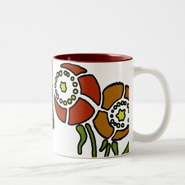 Tasse 2 Couleurs Pavots (Droit)