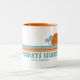 Tasse 2 Couleurs Pawleys Island Caroline du Sud Sun Palm Trees
