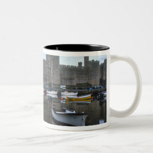Tasse 2 Couleurs Pays de Galles, château de Caernarfon, un des