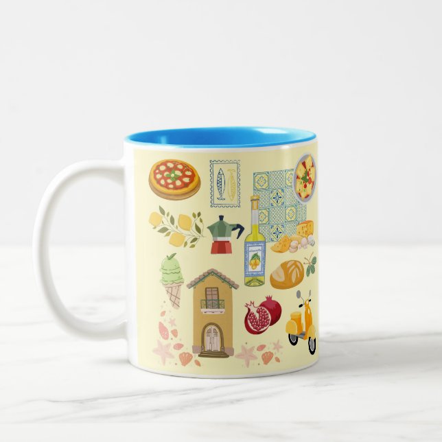 Tasse 2 Couleurs Pays Vie Italie (Gauche)