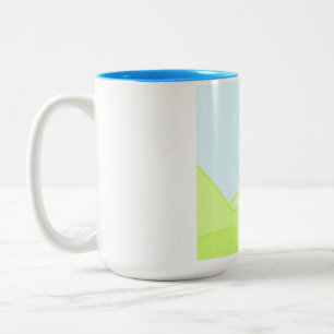 Tasse 2 Couleurs paysage art abstrait