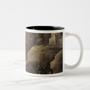 Tasse 2 Couleurs Paysage avec des agriculteurs tendant leurs