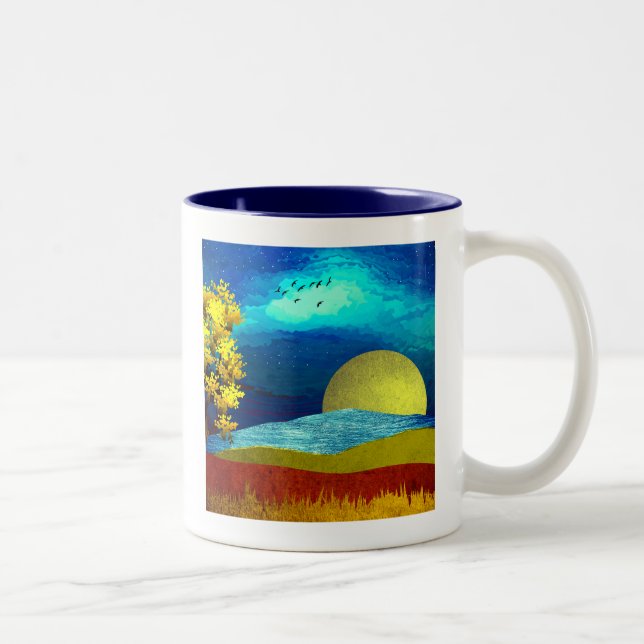 Tasse 2 Couleurs Paysage Céleste Liquide (Droit)