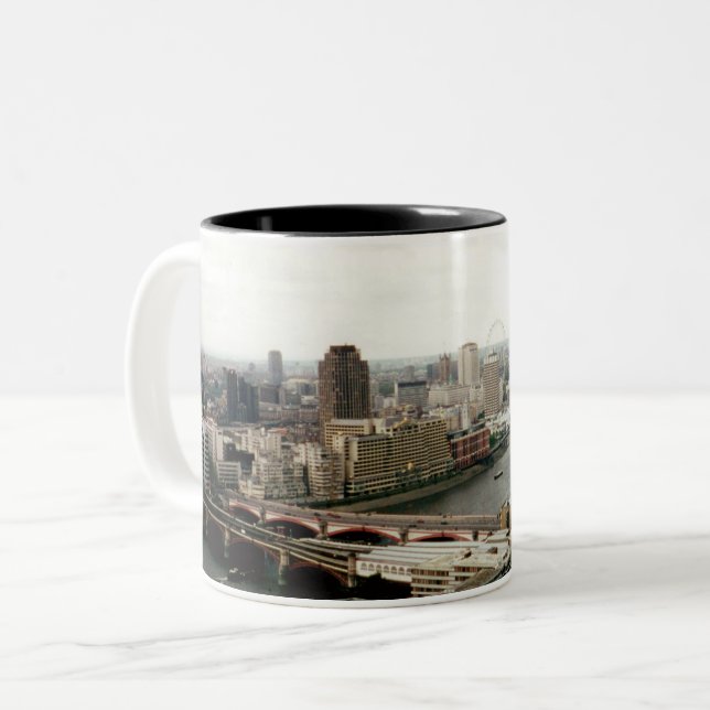 Tasse 2 Couleurs Paysage de Londres Thames (Devant gauche)
