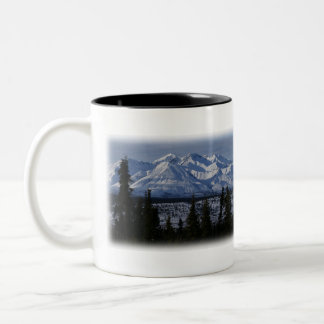 Tasse 2 Couleurs paysage de neige de montagne coloré