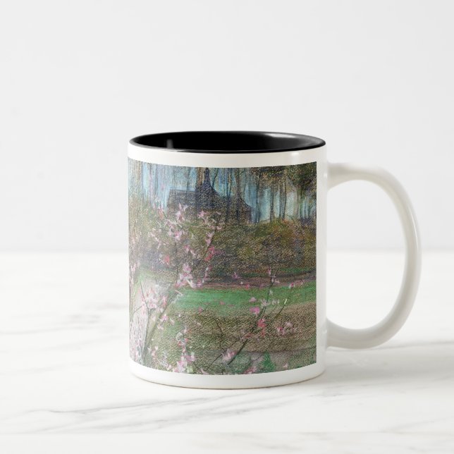 Tasse 2 Couleurs Paysage de ressort (Droit)
