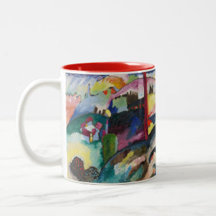Tasse 2 Couleurs Paysage de Vassily Kandinsky avec cheminée d'usine