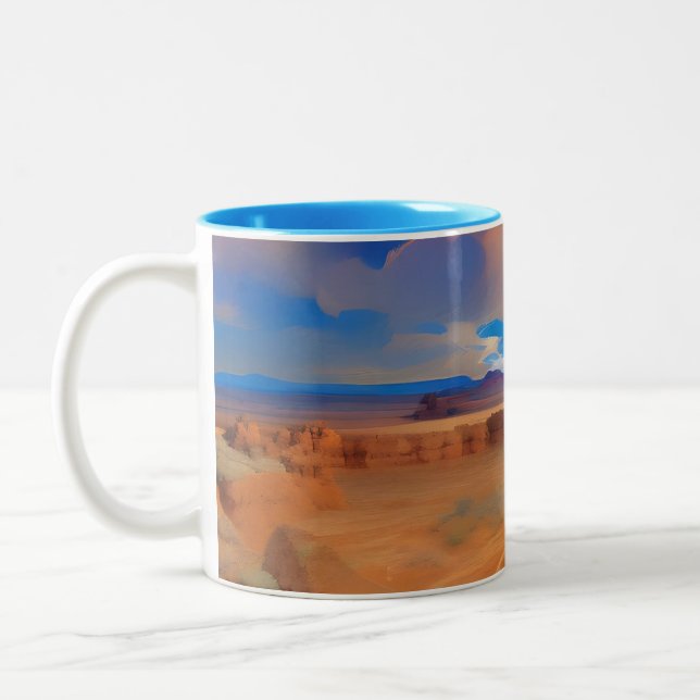 Tasse 2 Couleurs Paysage désertique Utah (Gauche)