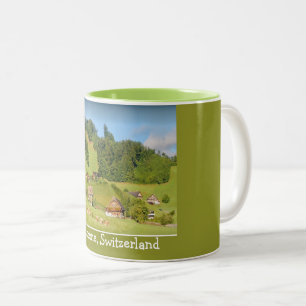 Tasse 2 Couleurs Paysage d'été en Suisse